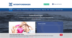 Desktop Screenshot of patientforeningen.dk